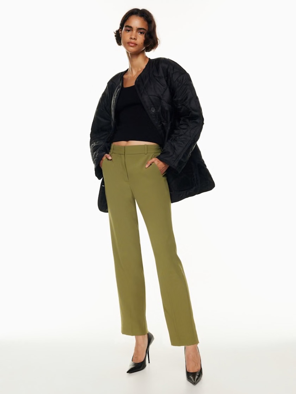 Babaton Olive Straight-Leg Trousers